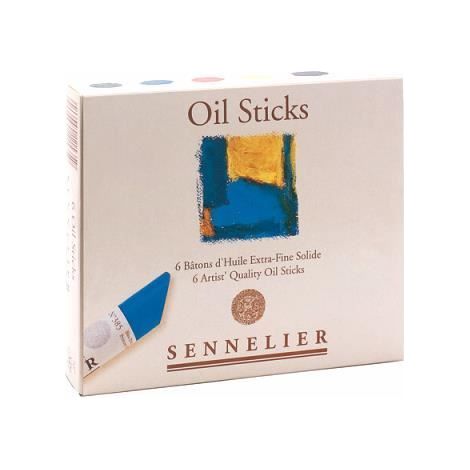 Coffret de 6 bâtonnets d'huile solide Sennelier