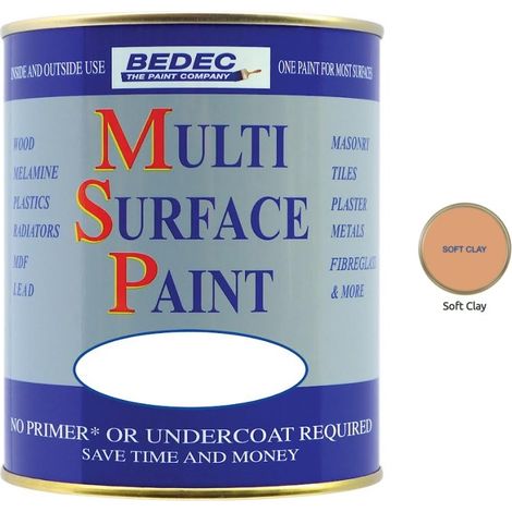 Bedec Multi Surface Paint - Satin - Soft Clay - 2.5L