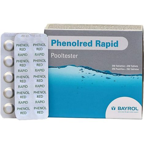 250 Bayrol Testtabletten Phenol Red pH-Wert für Pooltester (1/5)