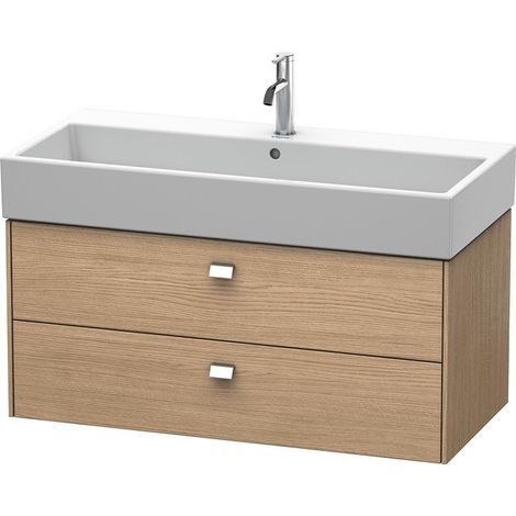 Meuble sous-vasque BRIOSO Griffe chromé 442x984x459mm eu chêne