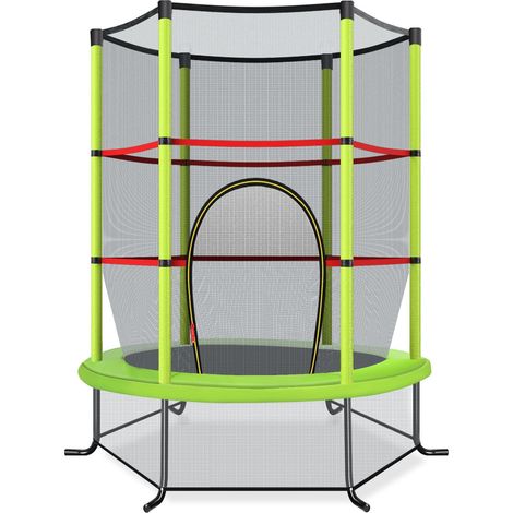 Kindertrampolin mit Sicherheitsnetz, 165 cm, Tragkraft 135 kg