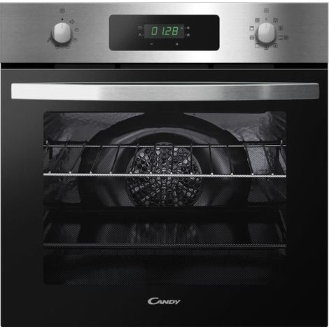 Candy – Four électrique pyrolyse 65L – Autonettoyant – Classe A – 9 programmes de cuisson – Convection assistée – Écran LCD intégré (1/10)