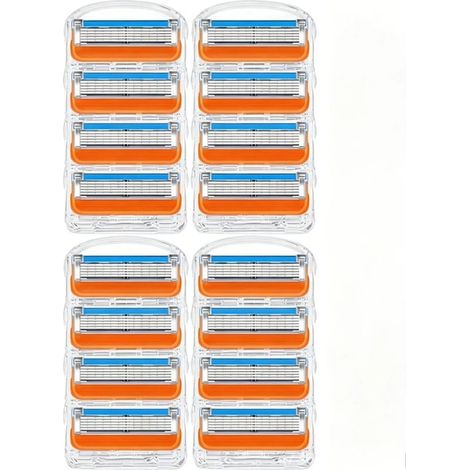 Elektrische Herrenrasierer – Packung mit 16 Packungen à 5 Ersatzklingen für Gillette Fusion ProGlide Power Rasierer (1/5)