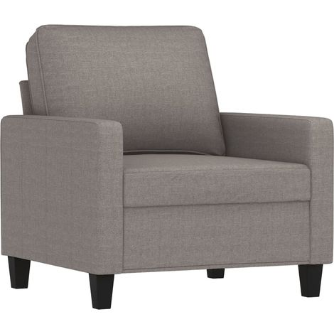 Fauteuil de Salon，Chaise，Fauteuil Taupe 60 cm Tissu CFW177570 (1/5)