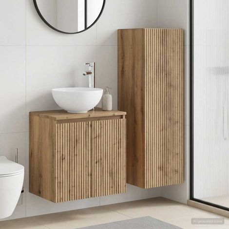 vidaXL Bathroom Furniture Set 2 pcs Artisan Oak 33 x 34.5 x 100 cm (1/5)