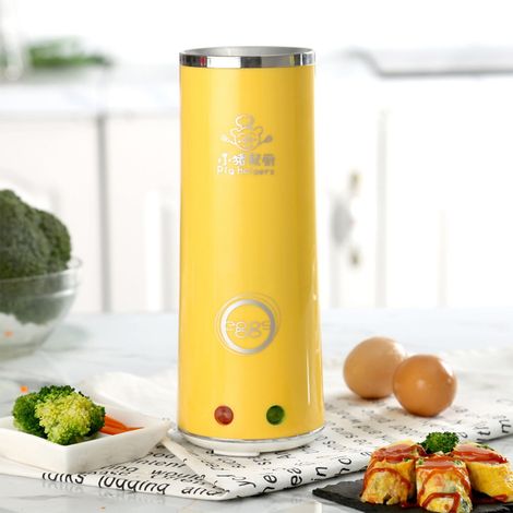Machine À Oeufs Roulés - Chauffage 360° - Intérieur Antiadhésif - Pour Omelettes Hot-Dogs Et Rouleaux D'oeufs - 23 x 8 x 8 cm - Jaune - 1 Pièce (1/5)