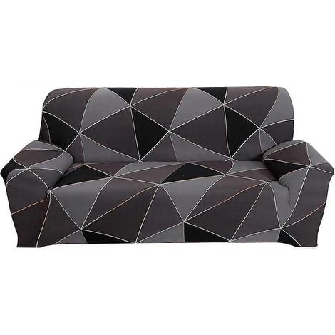 Housse extensible pour canapé 3 places avec accoudoirs, antidérapante, facile à nettoyer, démêlante pour poils d'animaux (1/4)
