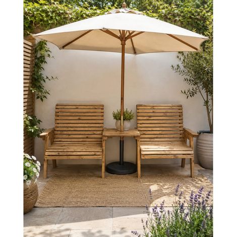 Valley Grand Companion Set - Straight Tray - L85 x W250 x H100 cm - Fully Assembled