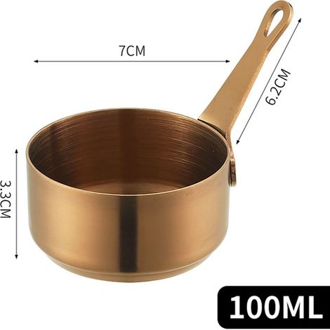 Milk Pot - Stainless Steel - Mini Sauce Pan For Milk Gravy Sauce - 1 Piece (1/5)