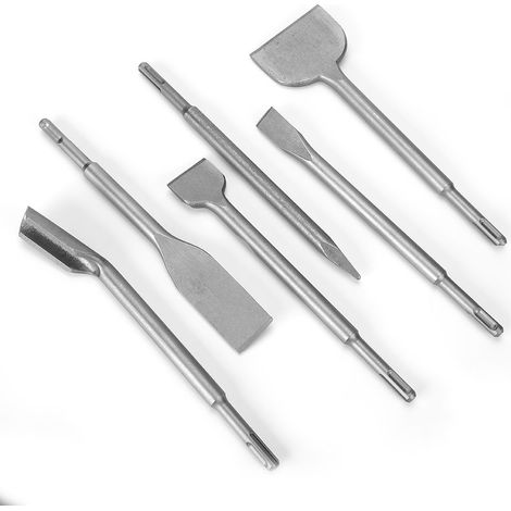 Set mit 6 Bohrhämmern, SDS-Plus-Bohrer und Betonmeißel (1/5)