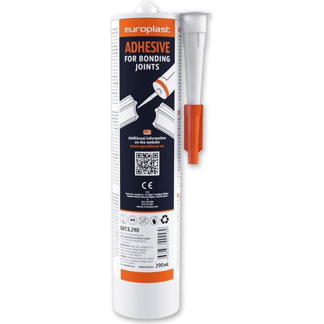Assembly adhesive for mouldingsProfhome G07S290 polyurethane-based glue for seam joints white 290 ml