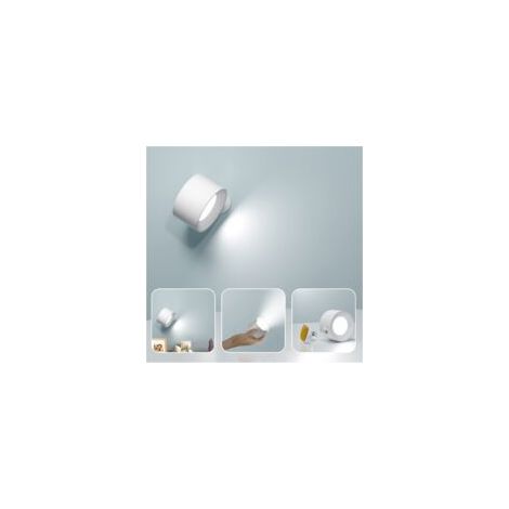Applique Murale Interieur, Lampe Murale Touch LED avec Port de Charge USB Contrôle Tactile, 3 Niveaux de Luminosité 3 Températures Rotatifs 360° Lampe de Chevet pour Chambre à Coucher (1/5)