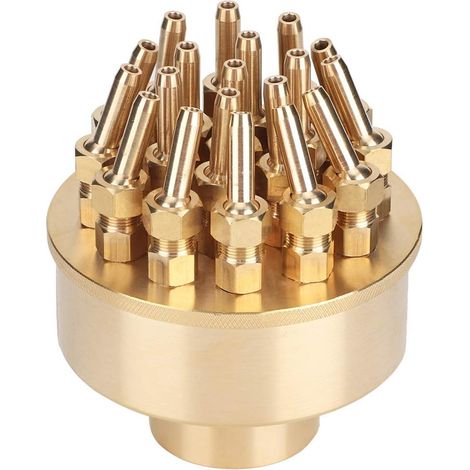 Buse fontaine 1,5 pouce DN40 laiton, tête pulvérisation multi-directions, jardin paysage décoration extérieure, buse jet eau laiton - pour fontaine (1/5)