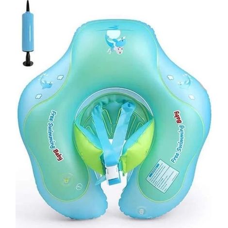 Anneau de natation gonflable pour bébé, siège de piscine flottant avec bague de natation et support aisselle, adapté aux enfants de 3 à 36 mois (1/4)
