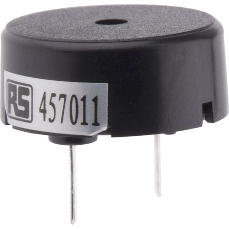 Buzzer piézo RS PRO 78dB Continu, 30V c.a. max, Traversant (1/2)