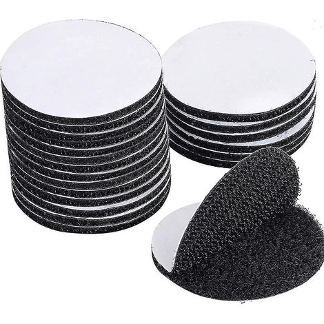 60 pièces de ruban Velcro auto-adhésif réutilisable ultra-résistant, ruban Velcro double face, ruban Velcro auto-adhésif extra-résistant (1/5)