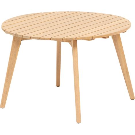 Table d''appoint de jardin ronde Olvinia acacia 67x40cm - Hespéride