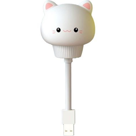 Veilleuse LED USB motif animal mignon pour chambre enfant, salle de bain, chat (1/5)