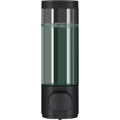 CCYKXA  Shampoo and conditioner dispenser, No-drill shower dispenser, Wall-mounted shampoo dispenser for bathroom, Large capacity, Black (1/5)