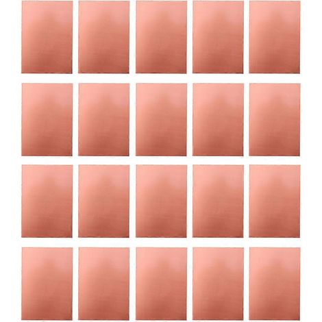 24 pièces de circuit imprimé laminé simple face cuivré pour prototypage de circuits DIY-10X7cm-Rose Gold (1/3)