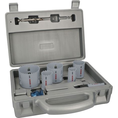 Ensemble de scies à trous multi-matériaux PRO PC Plus, 20, 25, 64 mm, 9 pièces (1/4)