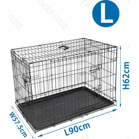 Cage en fil métal avec étagère accessoires et ventilation complète, fonctionnelle et pratique