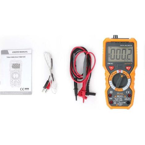 Digital Multimeter Measures Voltage Current Resistance Frequency Capacitance Temperature (1/4)