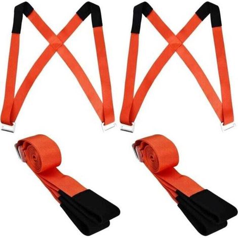 Correas de mudanza Ulisem para 2 personas, correas de elevación de muebles ajustables, correas de transporte