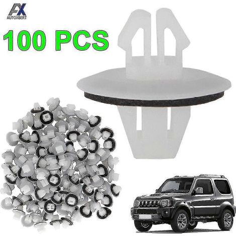 100 pièces/ensemble de clips de fixation pour moulures de voiture compatibles avec Suzuki Jimmy Vitara Sx4 Swift Toyota Corolla Rav4 Oe 77553-65d10 (1/5)