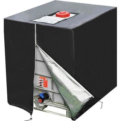 Bâche de protection pour réservoir 1000L, anti-poussière et anti-UV, dimensions 120x100x116cm, housse imperméable robuste, adaptée aux citernes extérieures, résistante aux intempéries, idéale pour sto