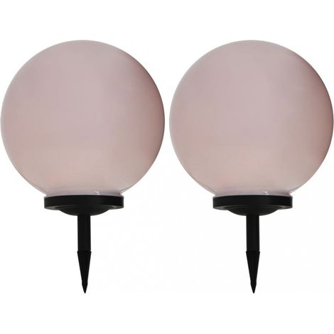 Außen-Solarlampen 2 Stk. LED Kugel 40 cm RGB vidaXL (1/5)