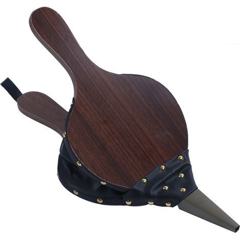 Soufflet de cheminée manuel en bois souffleur de cheminée outils de foyer cadeau de pendaison de crémaillère pour barbecue en plein air (1/5)