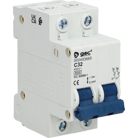 Interruptor automático 2P 32A GSC 0403660 (1/2)