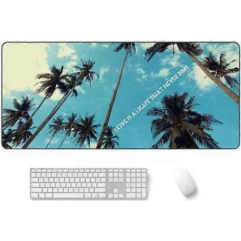 Tapis de souris antidérapant en caoutchouc grand format - 400 x 900 x 5 mm - Idéal pour le bureau et les études (26 pièces) (1/2)