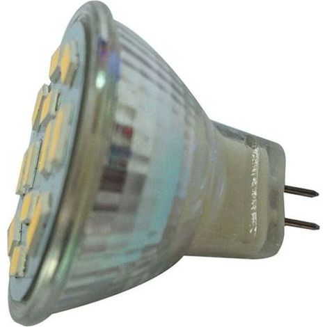6W Warmweißer LED-Fluter 12V DC GU4 MR11 12 SMD 5730 570 Lumen (1/2)