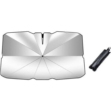 Pare-soleil pour pare-brise avant de voiture pour Tesla Model 3.Y, Parapluie pare-soleil pour pare-brise de voiture protection UV pratique pliable 14080CM-1pc (1/5)