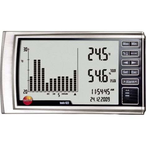 testo 623 Luftfeuchtemessgerät (Hygrometer) 0 % rF 100 % rF Datenloggerfunktion, Taupunkt-/Schimmel