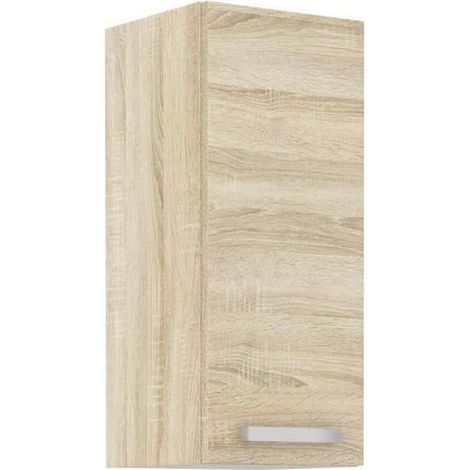 Hochschrank mit 1 Flügeltür - Sonoma Eiche Dekor - L 30 x T 31,6 x H 72cm - LASSEN (1/3)