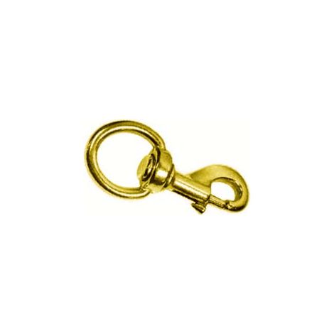 MOSCHETTONI REDINE CON GIRELLO IN OTTONE LUCIDO- - mm.110 con asola da mm.28 - 5 pezzi