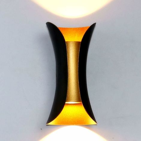 Lustre Murale - 10 W - 3000 K - Blanc Chaud - Pour Intérieur et Extérieur - Métal - Chambre Couloir Salon