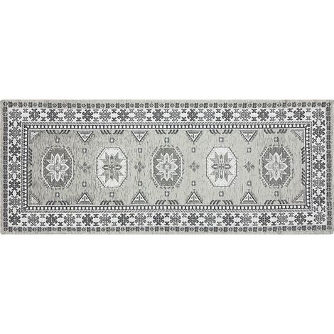 Tappeto In Morbida Ciniglia Corridoio Soggiorno Ingresso Passatoia Cucina Lavorazione Jacquard Camera Scendiletto Prodotto Italiano Antiscivolo Dis1 Tortora - 55x240cm