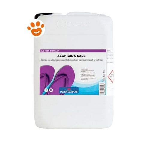 Lapi Piscina Semplice - AlghiciSALE - Antialghe - Confezione 25 Kg - TRATTAMENTO Acqua