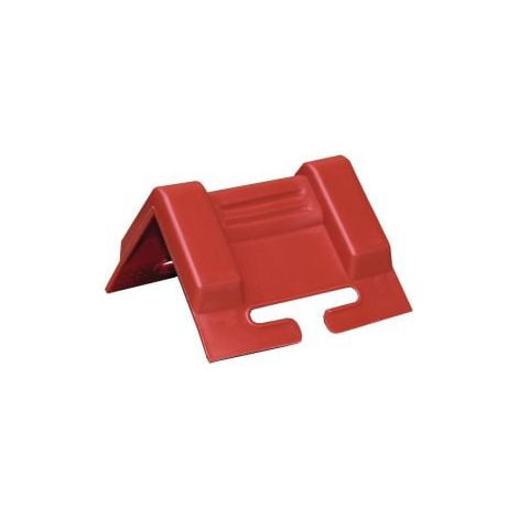 Cantonera  escuadra  L.95x95mm  rojo  con  ranura  10  pz./juego  TECWERK (1/2)