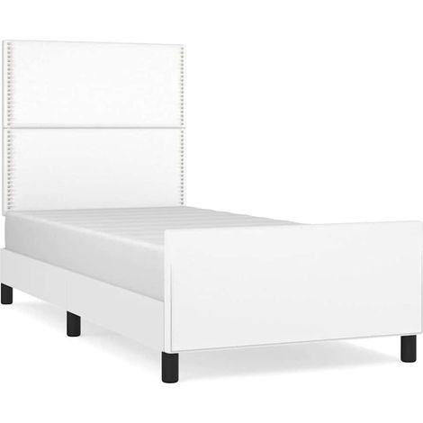 Maison Exclusive - Giroletto con Testiera Bianco 100x200 cm in Similpelle (1/5)