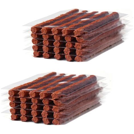 50 Pieces kit Reparation Pneu Voiture,Kit Reparation Pneu,Bandes de Réparation de Pneus,Essential Emergency Tool for Quick and Easy Tire Fixes (1/5)