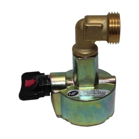 Raccord gaz butane/propane pour cube et viseo – Diamètre 27mm – Filetage plomberie – Fixation raccord 2 – Butagaz