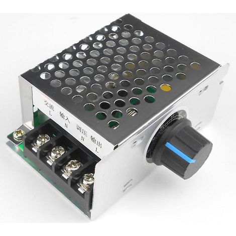 Contrôleur de vitesse pour moteur monophasé 220 V CA, interrupteur de contrôle de vitesse pour moteur de ventilateur, variateur et régulateur de tension à thyristor pour la régulation de température (1/4)