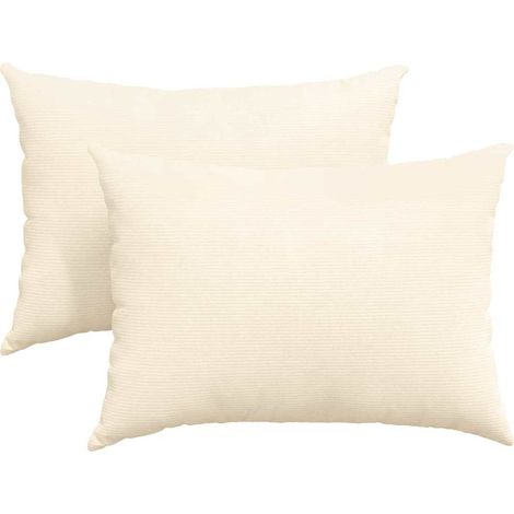 Maison Exclusive - Sofakissen 2 Stück Creme 70 x 50 cm Cordstoff