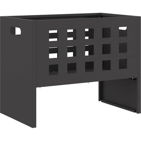 Maison Exclusive - Focolare Nero 50 x 30 x 40 cm Acciaio