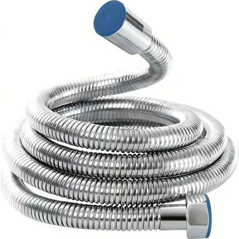 Extra langer Duschschlauch aus Edelstahl, 3-lagig verdrehsicher, wasserdicht – universeller G 1/2-Anschluss, temperatur- und druckbeständig, für Hausbesitzer und Installateure (1/5)